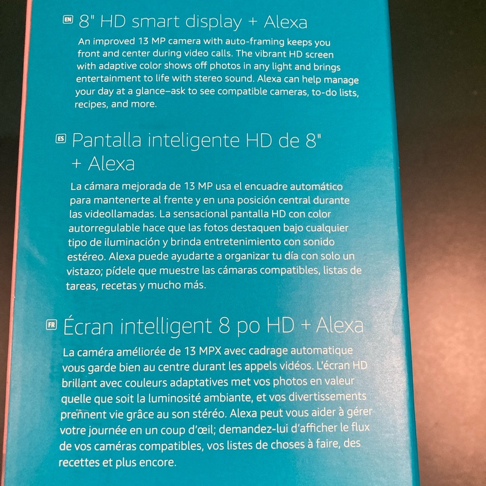 Amazon Echo Show 8 with Alexa and HD Display: NIB - Picture 3 of 4